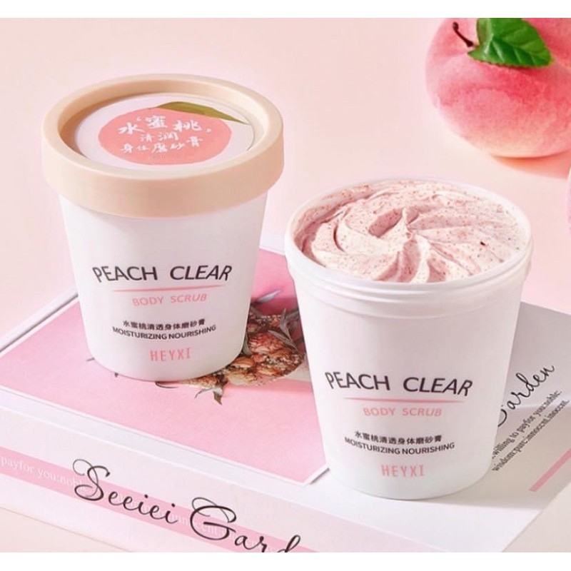 Tẩy Tế Bào Chết Body PEACH Đào Cải Thiện Da Viêm Lông Giúp Da Trắng Sáng Mịn 200gr | BigBuy360 - bigbuy360.vn