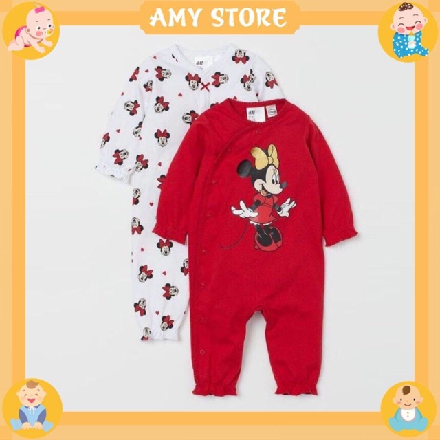 Body liền thân H&amp;M Mickey đỏ trắng