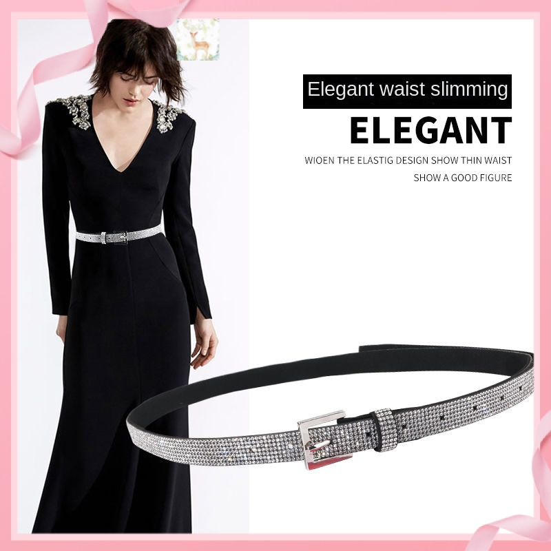 Toàn Bộ Thắt Lưng Đính Kim Cương Giả Cao Cấp Thời Trang Theo Phong Cách Âu Mỹ