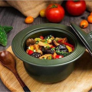 Nồi sứ dưỡng sinh minh long vành tròn 1l. quà tặng từ vinamilk..