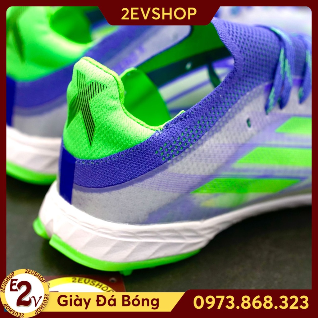 Giày đá bóng nam 𝐗 𝐒𝐩𝐞𝐞𝐝𝐟𝐥𝐨𝐰.𝟏 Xanh Tím, giày đá banh thể thao cỏ nhân tạo cao cấp - 2EVSHOP