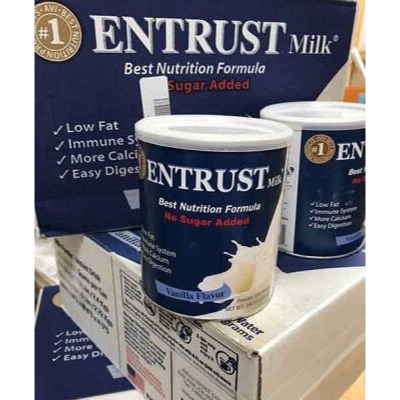 Sữa Entrust Mỹ 400g không đường dành cho người tiểu đường - USA