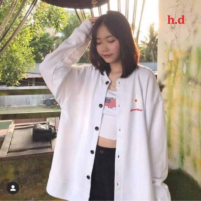 Cadigan hoa chữ đỏ H2B886