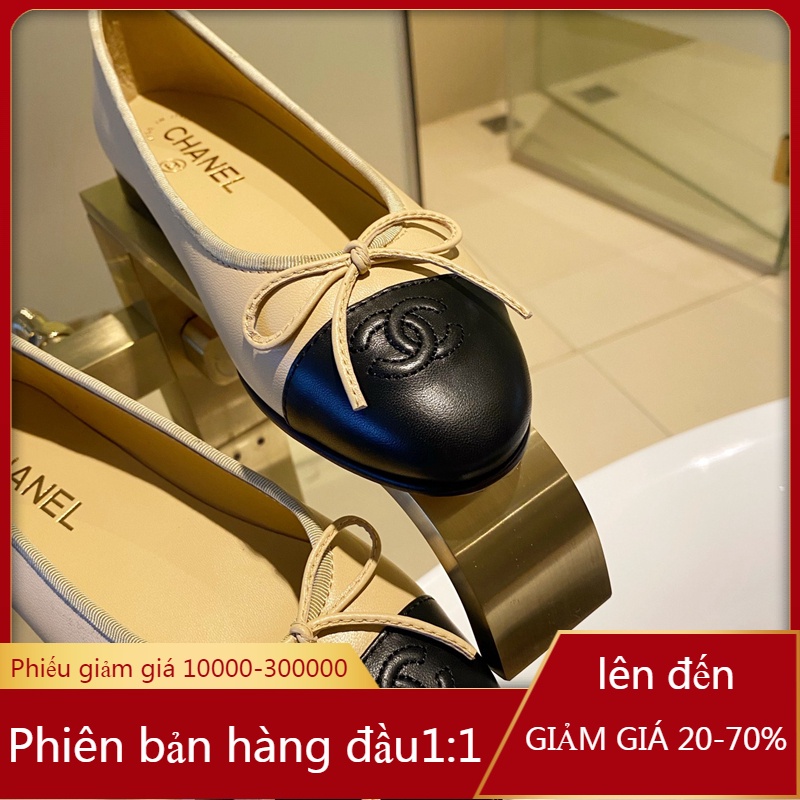 Giày khiêu vũ chanel chất liệu da cao cấp thời trang theo phong cách hàn quốc cho nữ