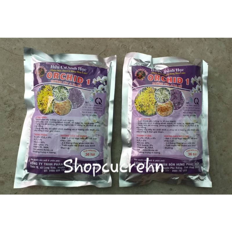 Phân tan chậm hữu cơ  Orchid 1 gói 500gr