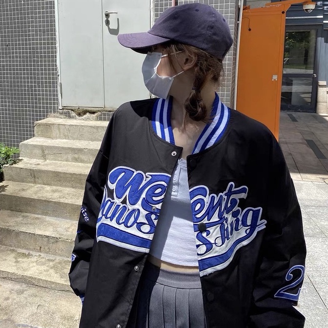 Áo khoác nam bomber nam nữ Went dáng varsity vải nỉ cotton 2 lớp phong cách ulzzang MB017