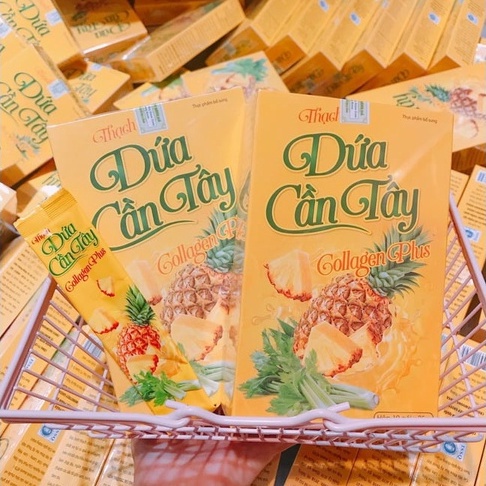 Thạch Dứa Cần Tây Collagen Giảm Cân