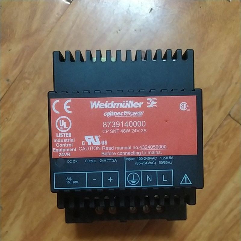 Nguồn Meanwell gắn ray 24V-2A. Meanwell 24V-4.2A DR-100-24. Weidmuller 24V-2A