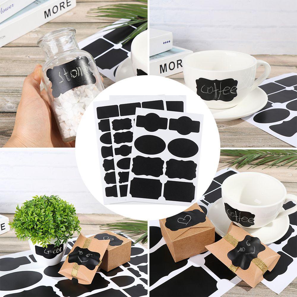 Nhãn Dán Lọ Mứt / Gia Vị Dạng Bảng Đen Tiện Dụng Cho Nhà Bếp DIY