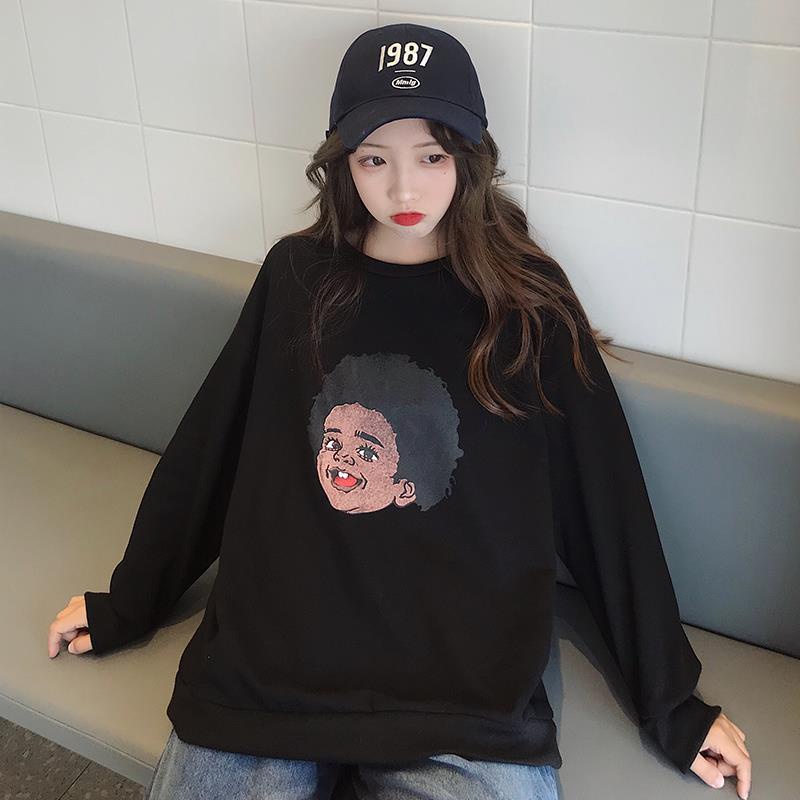 Áo Hoodie Dáng Rộng Phong Cách Hàn Quốc Thời Trang Xuân Thu Cho Nữ