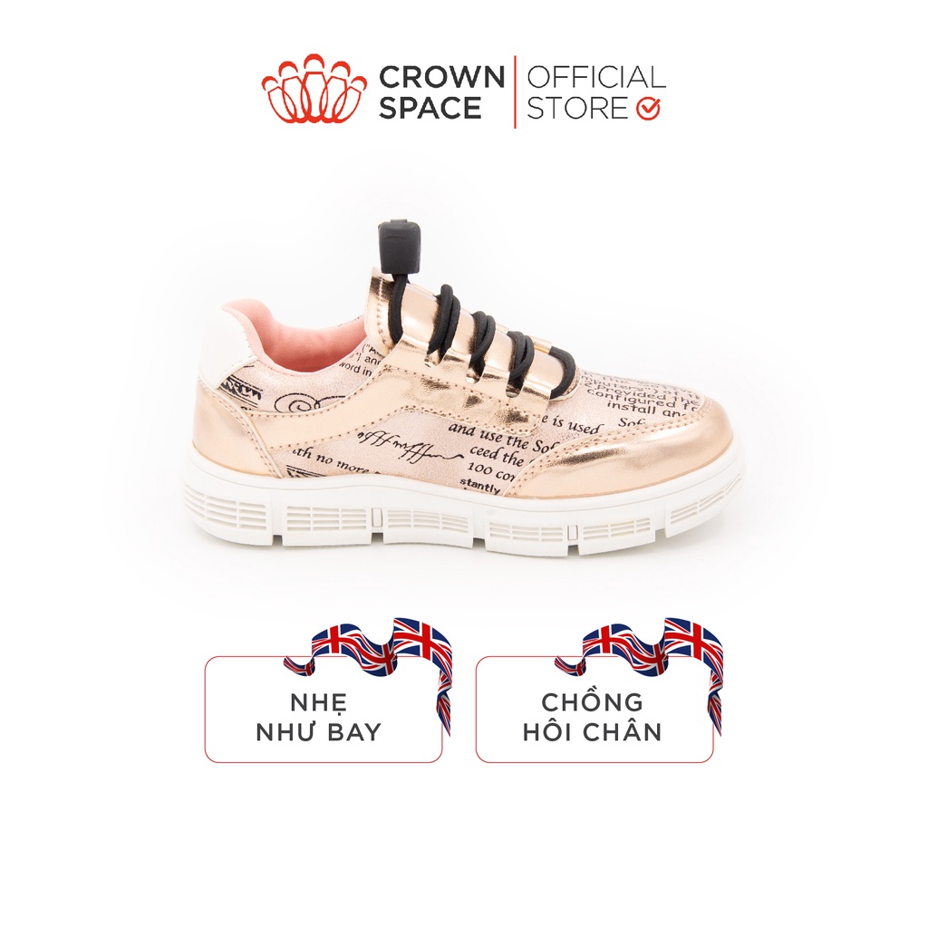 Giày Thể Thao Sneaker Bé Trai Đi Học Đi Chơi Crown Space Cao Cấp CRUK251 Nhẹ Êm Size 27-32[Mã LTP200 giảm 200K đơn 699K]