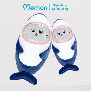 Gấu Bông Cá Mập Mặt Mèo Cao Cấp Memon