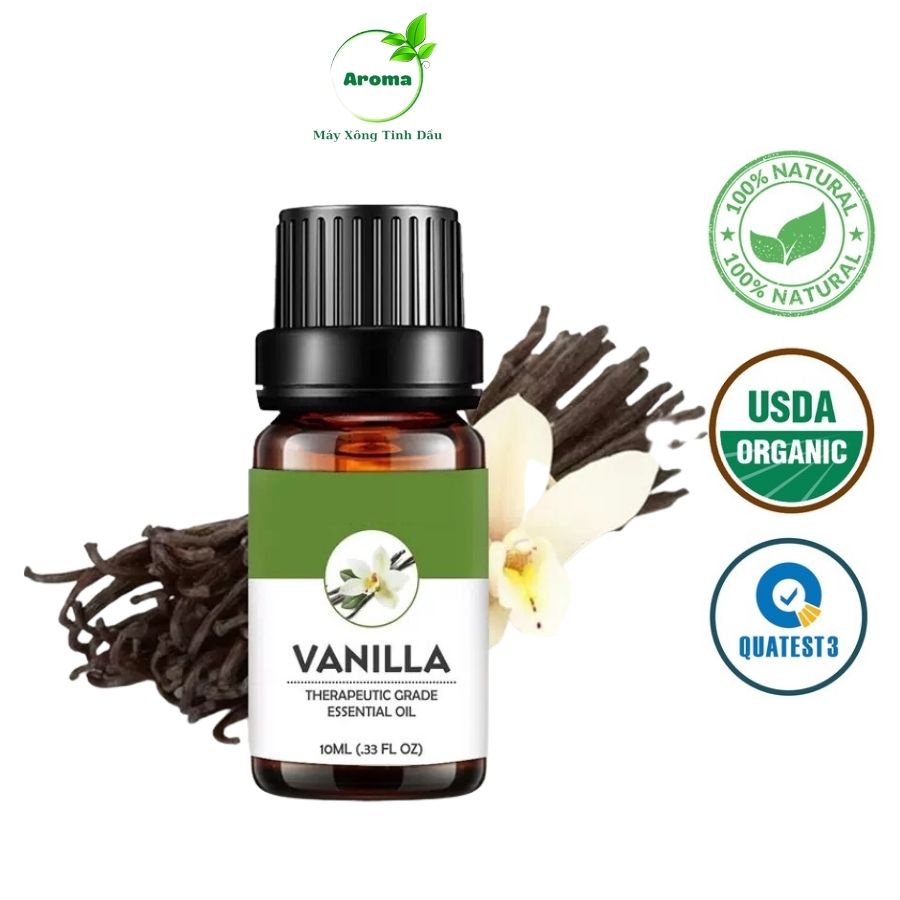 Tinh dầu Vanila Essential Oil, xuất sứ thiên nhiên không pha tạp chất, có giấy kiểm định COA