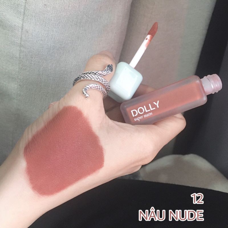 12.Nâu Nude.son cao cấp DOLLY SUPER MATTE hot trend 2021 màu nâu nude