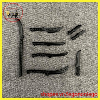 Phụ kiện lego vũ khí trung cổ tộc tiên cho minifigure dòng elves elf nhiều mẫu đen