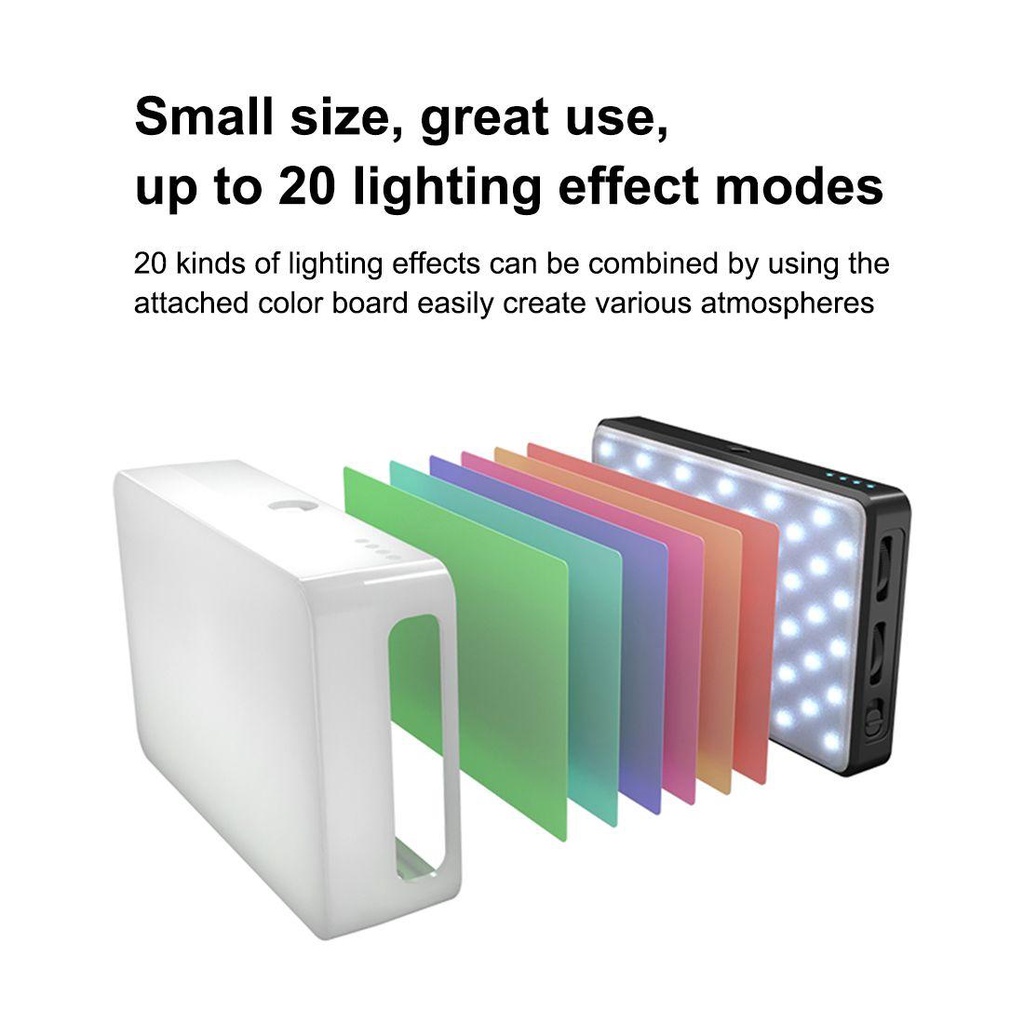 BEBETTERM Đèn LED 120 Bóng Hỗ Trợ Quay Video / Phát Sóng Trực Tiếp Có Thể Sạc