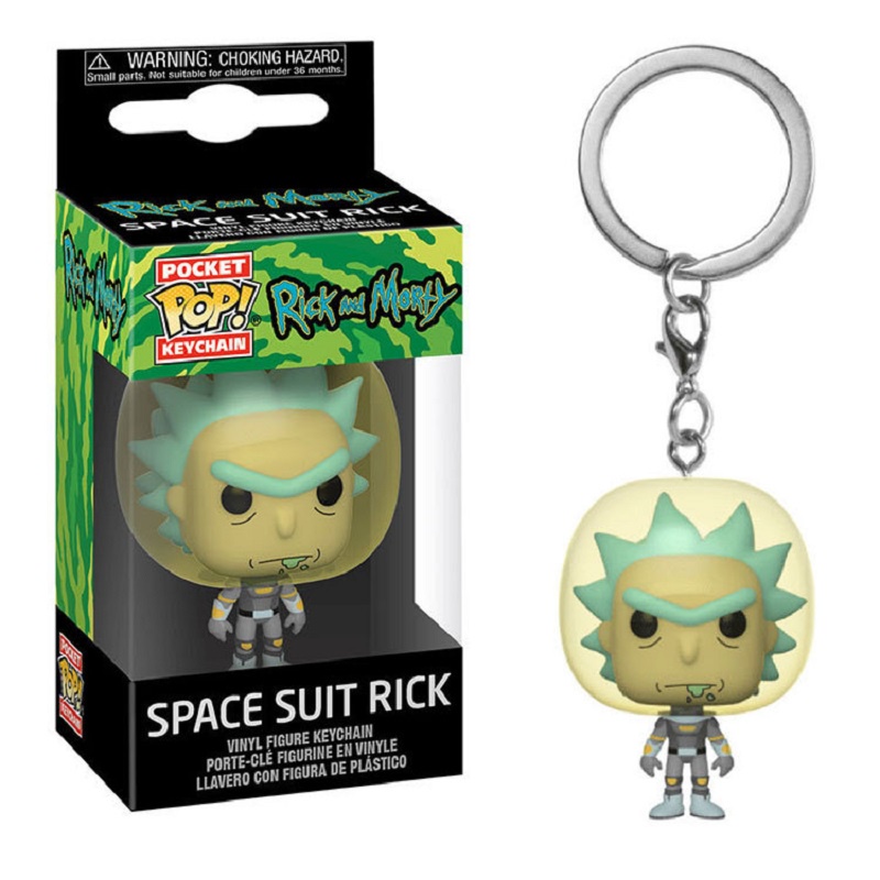 Móc Khóa Mô Hình Hoạt Hình Rick and Morty Dễ Thương