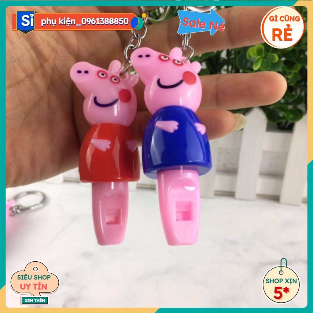Móc khoá lợn còi đèn sáng  giá sỉ