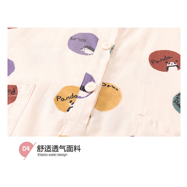 Bộ Áo Liền Quần Bằng Cotton Mỏng Phong Cách Nhật Bản Hàn Quốc Thời Trang Mùa Hè Hàng Mới Dành Cho Bé Gái 2022
