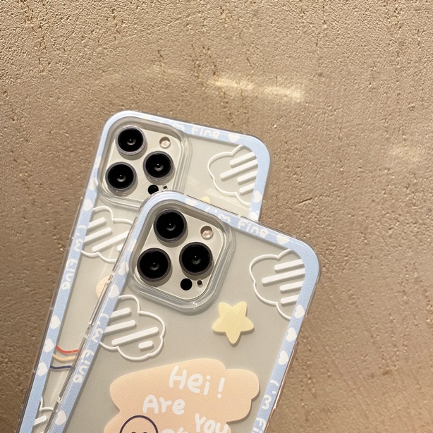 Casing Realme C11 2020 C20 2021 C15 C17 7i C21 C21Y C25Y C1 C2 2 U1 3 5 5i 5s 6 7 8 4G 5G X Xt X50 Pro Narzo Cute Bear Tpu Shockproof Clear Soft Phone Case Full Back Cover HLE 02