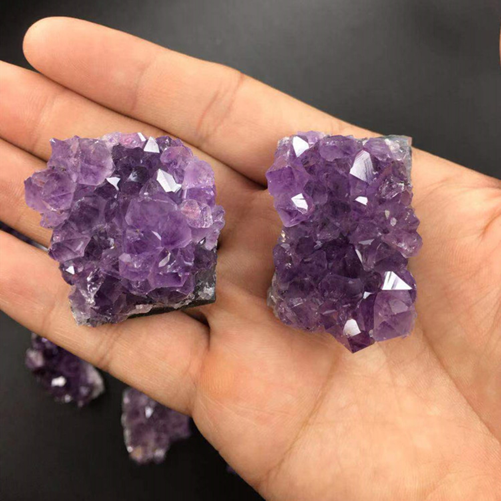 ROW Natural Dream Amethyst Cluster Home Decoration Mineral Specimen|Geography Teaching Gift Rough Ore Raw|Healing|1PC