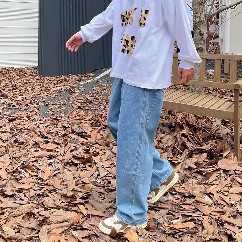 Quần Jeans Trơn size Lớn Thời Trang Hàn Quốc Dành Cho Nam S-3XL