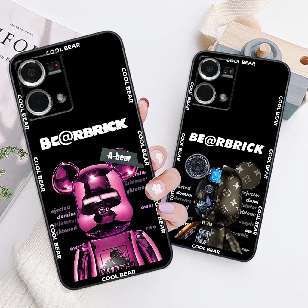Ốp lưng Oppo RENO 7 4G - RENO 8 4G - BẢO VỆ CAMERA in hình K@ws, Cool Be@r SIÊU NGẦU