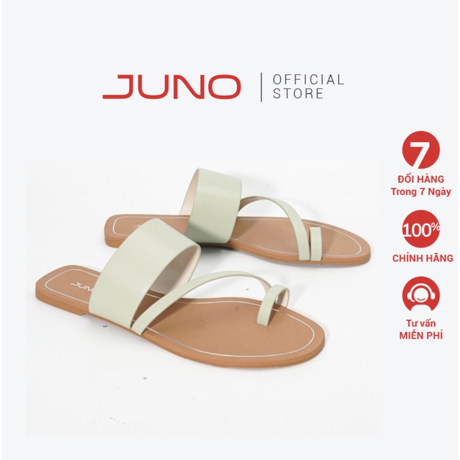 Dép Bệt Nữ Xỏ Ngón 1cm Thời Trang JUNO Quai Chéo Thời Trang SD01106