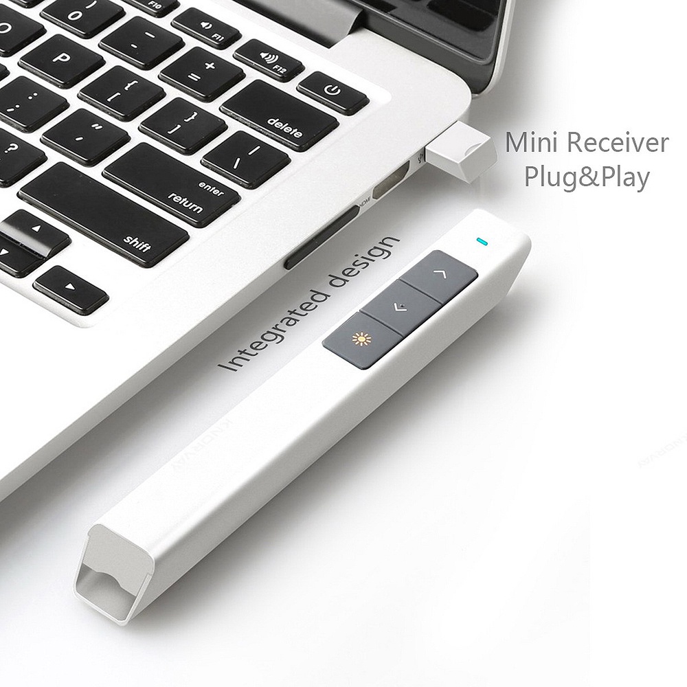 Bút Thuyết Trình Không Dây USB Điều Khiển Từ Xa Bằng Tia Laser Đỏ Dùng Pin AAA