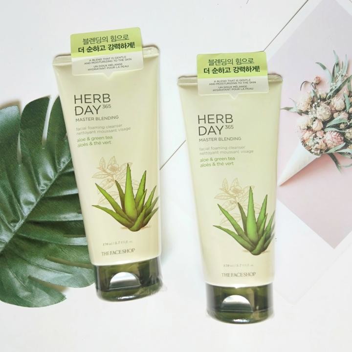 SỮA RỬA MẶT HERB DAY 365 CLEANSING NHA ĐAM 170ML