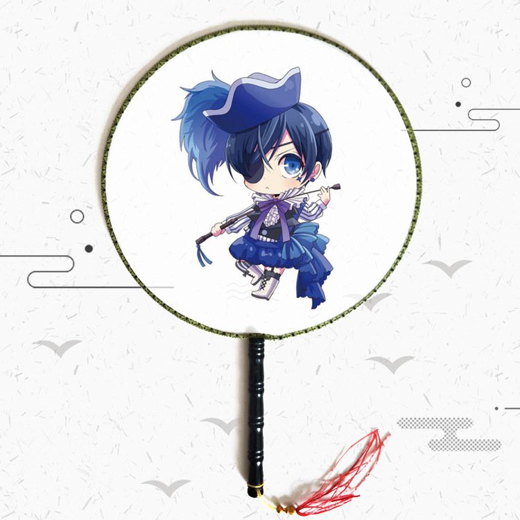 Quạt tròn cổ trang Hắc Quản Gia Kuroshitsuji - Furyu Black Butler: Ciel Phanto anime cầm tay