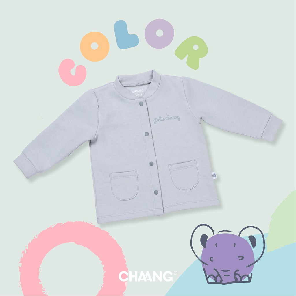 Áo khoác bé trai bé gái Chaang không mũ, chất liệu cotton mềm mịn thoáng mát - BST Chaang thu đông