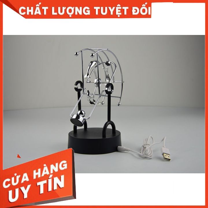 Con lắc Newton dao động vĩnh viễn phiên bản Cá Heo hình quạt, đồ chơi trang trí để bàn làm việc, bàọc XẢ STRESS hiệu quả