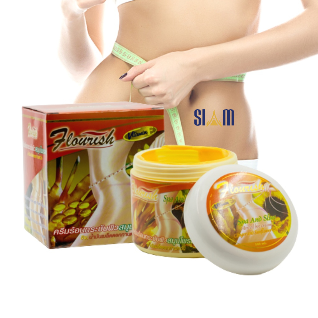 Cao gừng - Kem Tan Mỡ Bụng Gừng Ớt Flourish Thái Lan 500gr