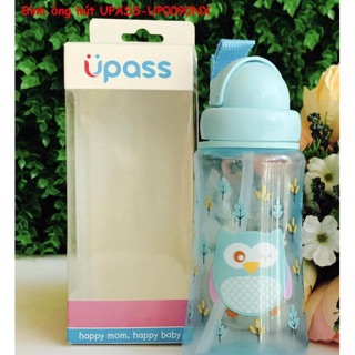 Bình uống nước có ống hút Upass