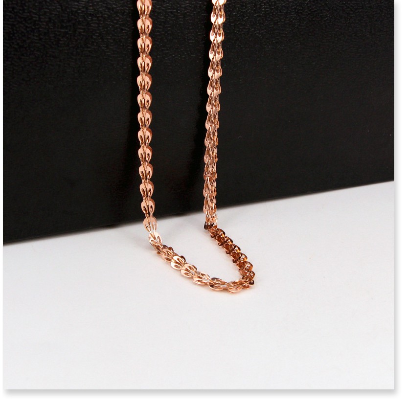 Dây chuyền vòng cổ nữ titan đuôi phụng X6-407 - CAM KẾT KHÔNG GỈ, KHÔNG BAY MÀU - BẢO HÀNH 12 THÁNG