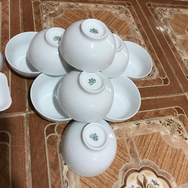 Combo 10 bát con ăn cơm hàng gốm sứ Bát Tràng