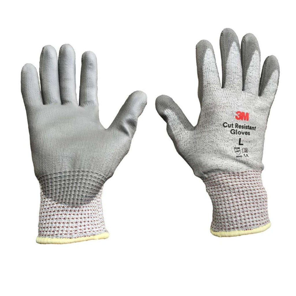 Găng tay chống cắt cấp độ 5 3M GTCC - size L, màu xám trắng