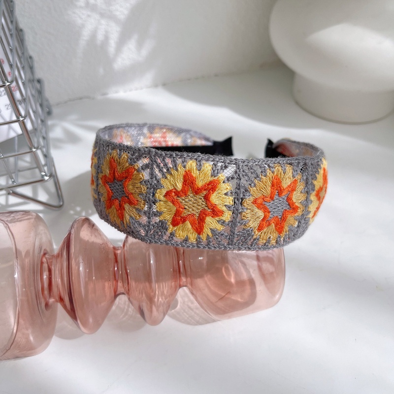 Băng Đô Cài Tóc Đan Móc Hình Hoa Thanh Lịch Cho Nữ