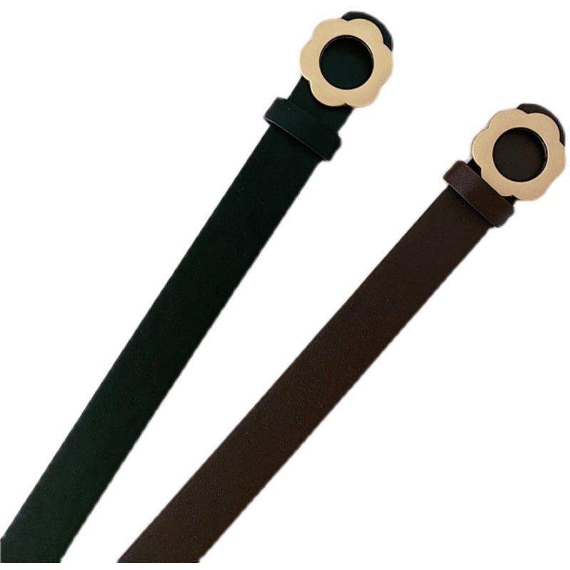 Thắt lưng mặt hình hoa dễ phối đồ thời trang đơn giản 19588