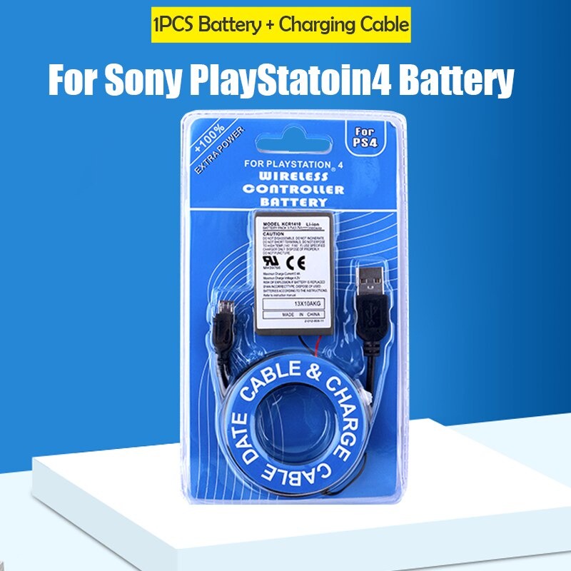 Bộ Pin Li-ion 2000mAh 3.7V + Kèm Cáp Sạc USB Cho Tay Cầm Chơi Game PS4 Bộ Điều Khiển Tay Cầm Không Dây