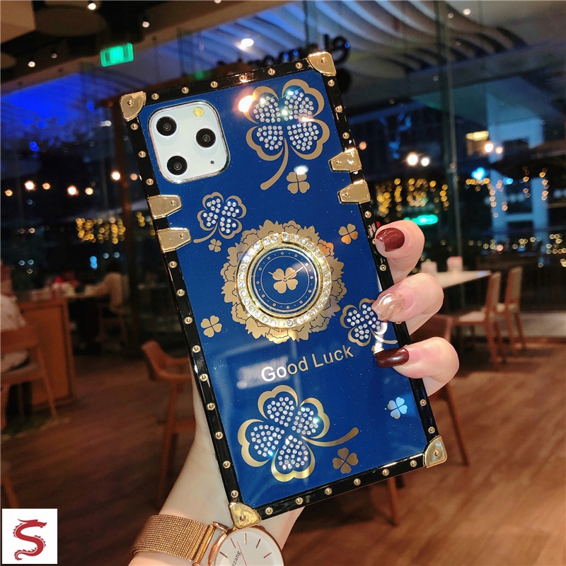 Ốp Điện Thoại Hình Vuông Lấp Lánh Sang Trọng Cho iphone 15 14 13 12 11 pro max xr xs