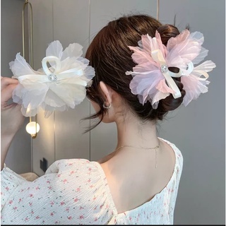 Kẹp tóc đính nơ hoa to