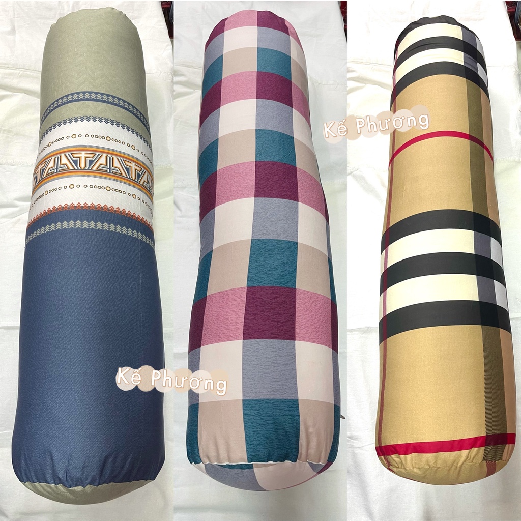 Vỏ gối ôm 80x100 vải Cotton 85 có khóa