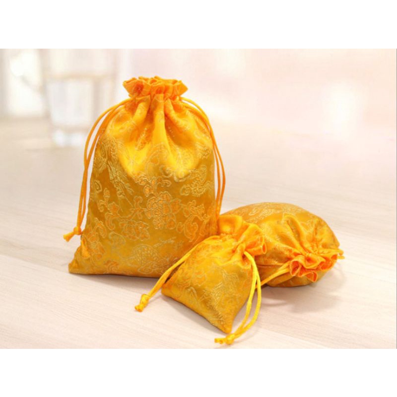 Túi rút lụa in hoa văn Rồng nổi Bigsize