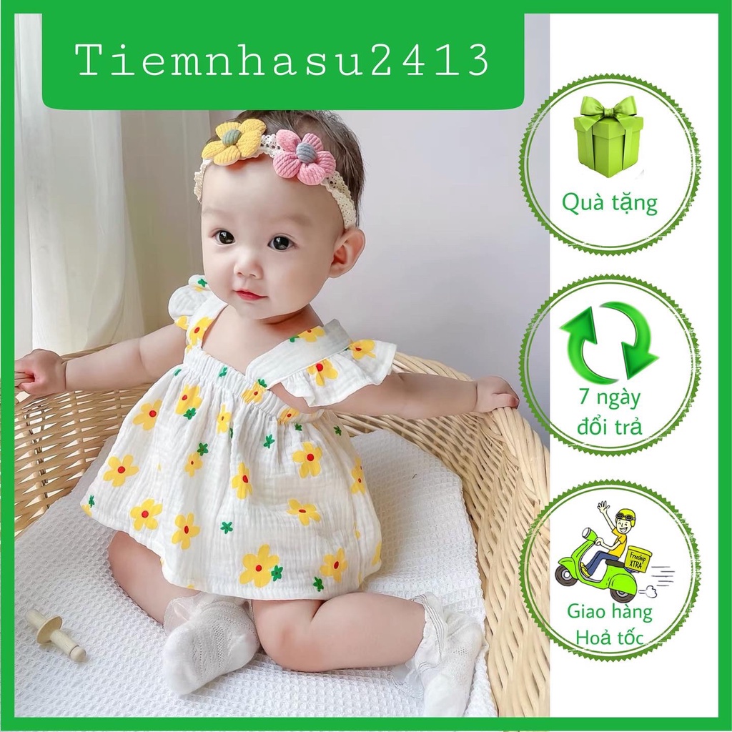Set 2 dây cánh tiên cho bé gái diện đầy tháng, thôi nôi, đi chơi (05- 15kg) - TIỆM NHÀ SU