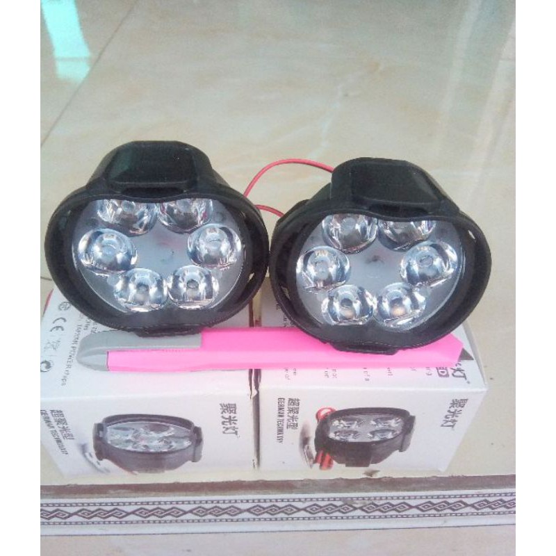 BỘ 2 ĐÈN LED TRỢ SÁNG XE MÁY XE ĐẠP ĐIỆN XE ĐIỆN ÔTÔ SIÊU SÁNG