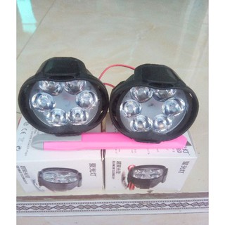 Bộ 2 đèn led trợ sáng xe máy xe đạp điện xe điện ôtô siêu sáng