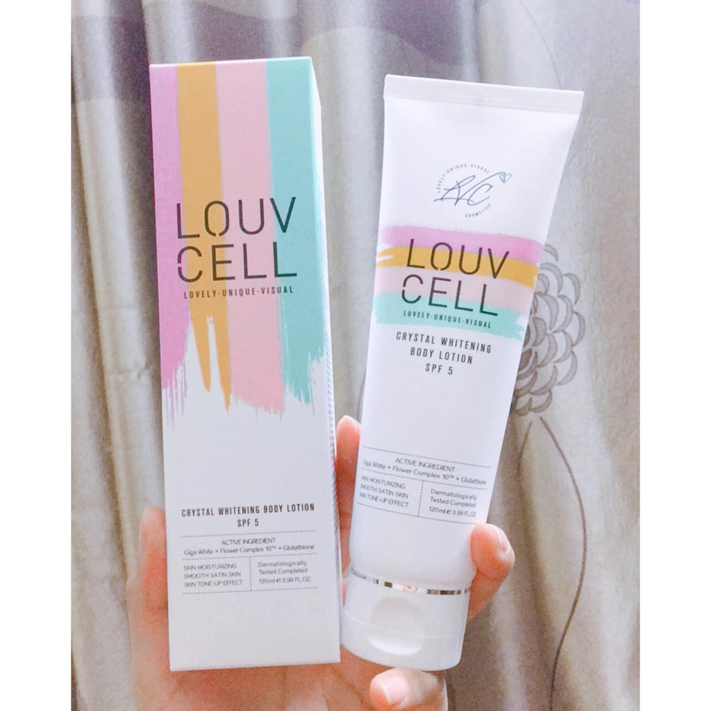 Kem dưỡng ẩm trắng da body Louv Cell Crystal Whitening Body Lotion 120ml và 250ml ILIVING-LOUDTB