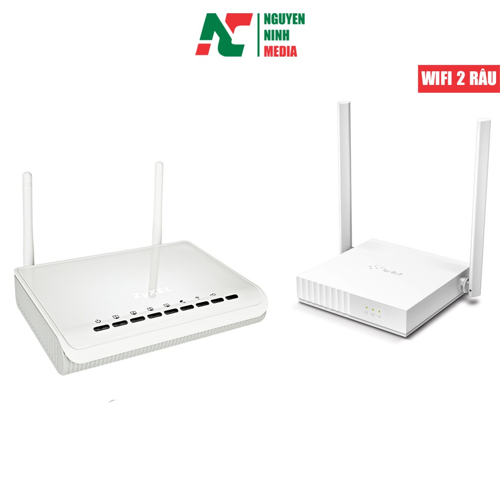 (Mới 100%) Bộ phát sóng wifi ZyXel NBG-419N 2 râu mới chính hãng - Made In Taiwan